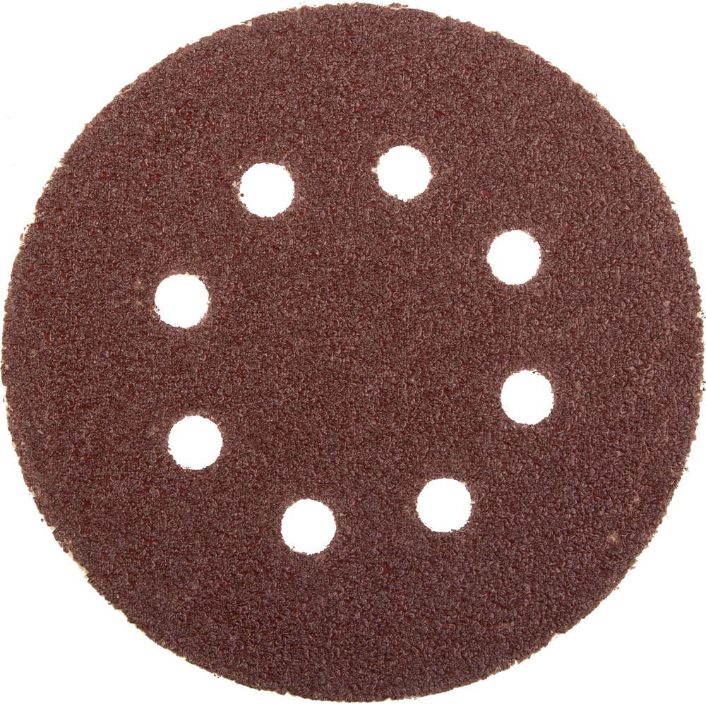 Круг шлифовальный из абразивной бумаги на велкро основе 125 мм, 8 отв., P40, 5 шт STAYER PROFI 3580-125-040