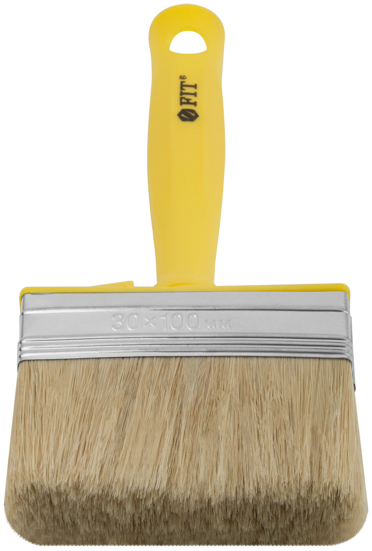 Макловица, натур.светлая щетина, пластиковый корпус, полая ручка, мини 30 х 100 мм (01642)