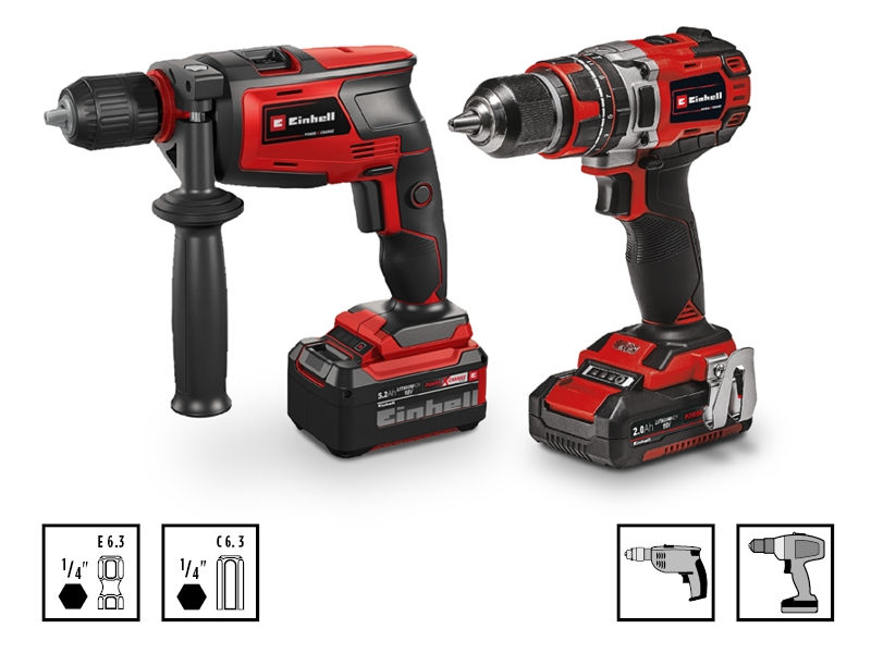Набор сверл Einhell 10 штук,2-6.5мм,по металлу,HSS 135 гр,с 6-гранным хвостовиком,S-Case (108723)