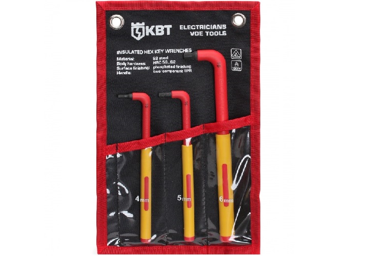 Набор диэлектр. имбусовых шестигранных ключей Профи НИИ-17 (КВТ) 73223