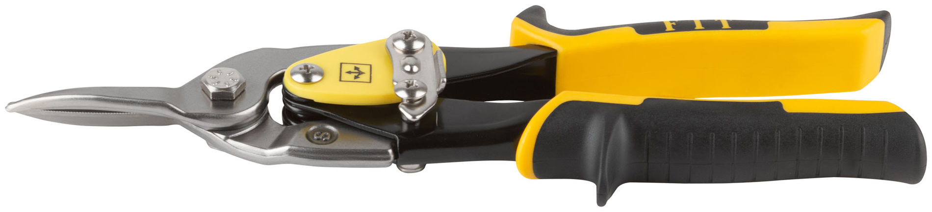 Ножницы по металлу усиленные CrMo Профи, прорезиненные ручки, прямые 250 мм (41578)