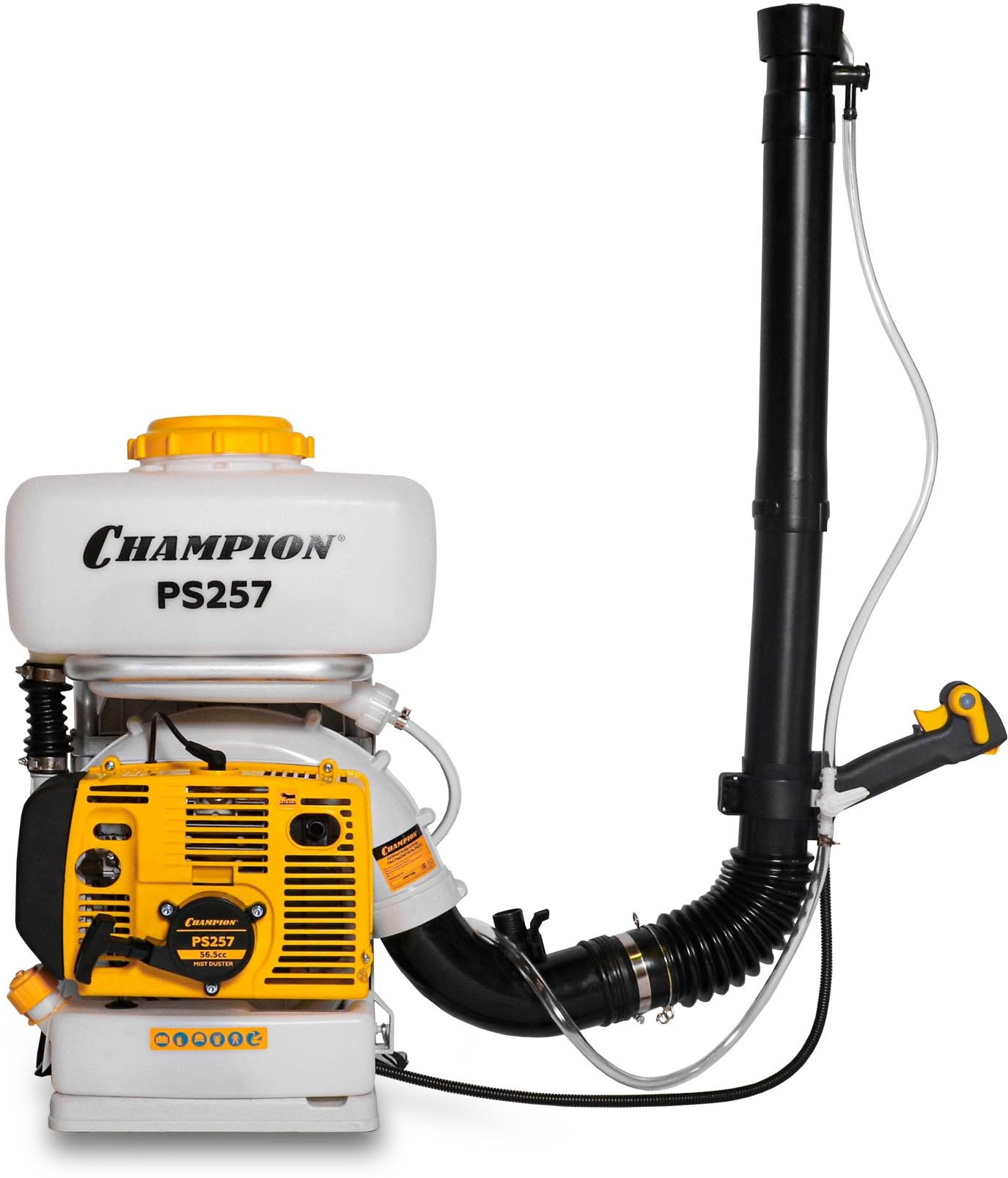 Опрыскиватель-распылитель PRO 2,5кВт 56,5см? 15м бак 14л 0,14-3,03 л/мин 11,3кг CHAMPION PS257