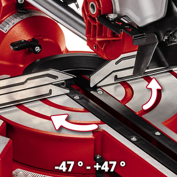 Пила торцовочная Einhell TE-SM 216 Dual, 1800Вт, 216х30мм х60 зб,пропил305х65мм,лазер (4300865)