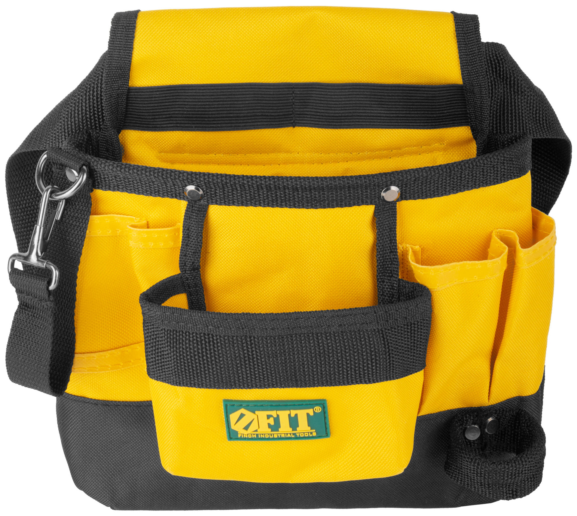 Пояс для инструмента одинарный, полиэстер, 9 отделений, 1 петля для инструмента