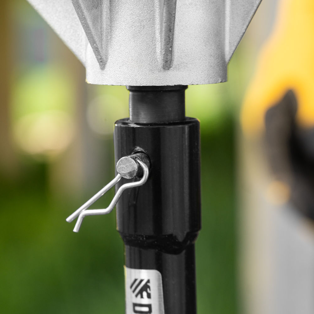 Шнек для грунта ER-80, диаметр 80 мм, длина 800 мм,соединение 20 мм, съемный нож Denzel (56005)