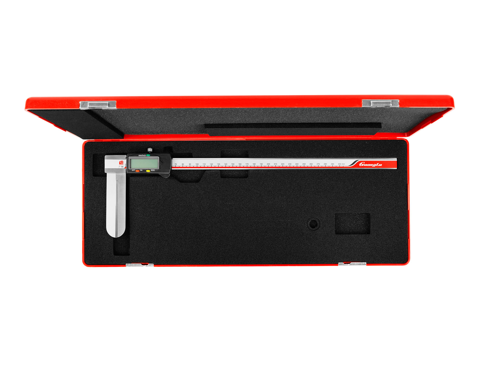 Штангенциркуль цифровой 18-300 0,01 для внутр. измерений с удлиненными измер. губками 113-103 Guanglu