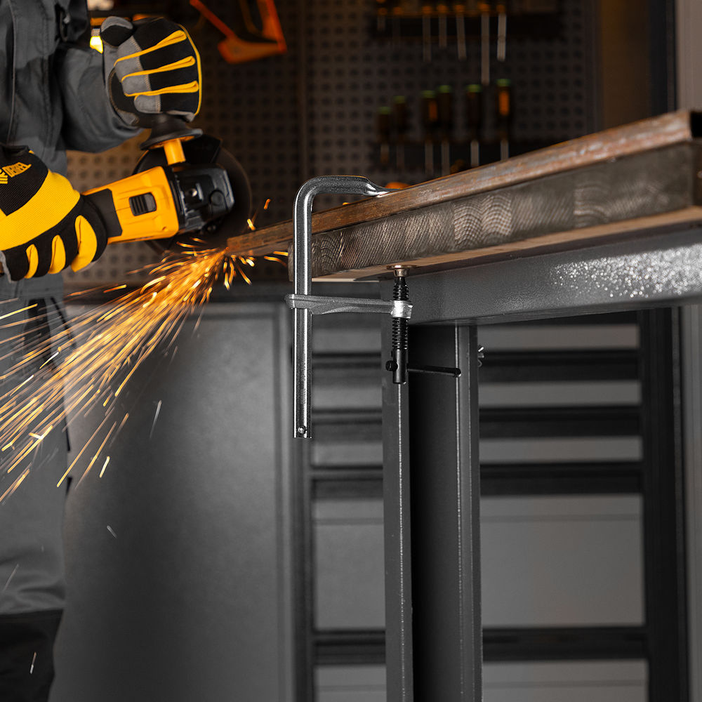 Струбцина F-образная, 80x150мм, кованая Denzel (20464)