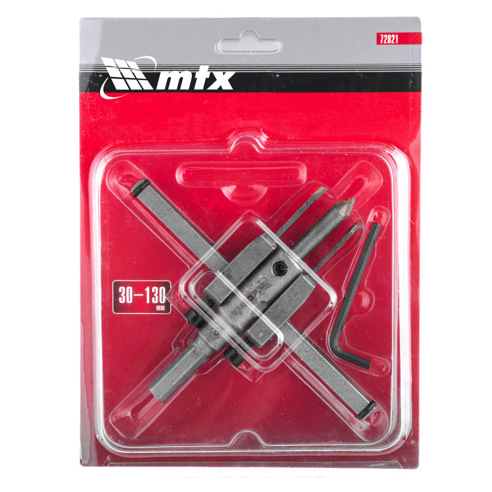 Сверло по кафелю и плитке, регулируемое Балеринка, 30-130 мм Matrix (72821)