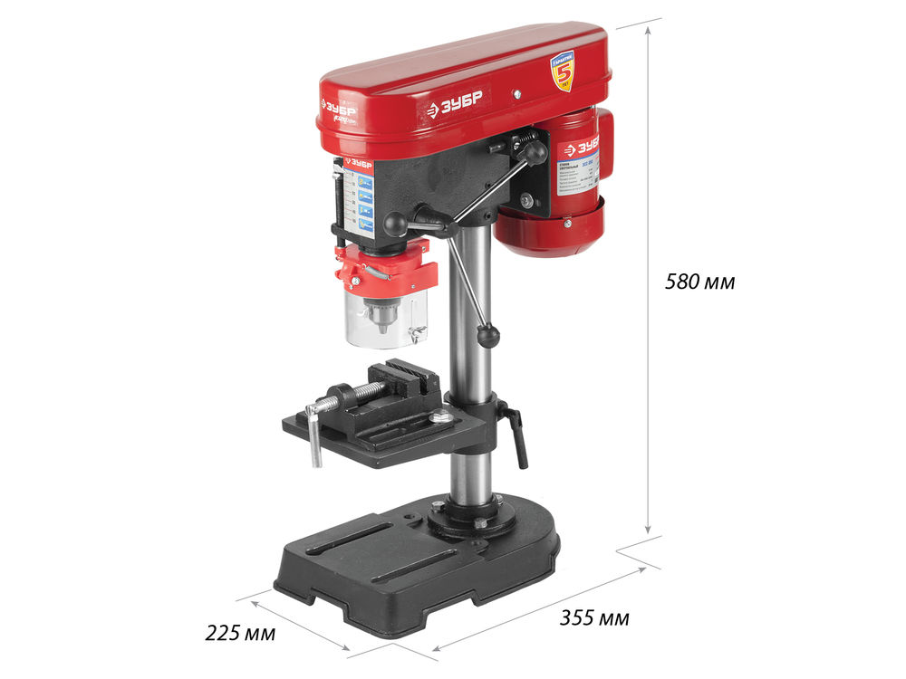 Станок вертикально-сверлильный 350 Вт 13 мм ЗУБР ЗСС-350