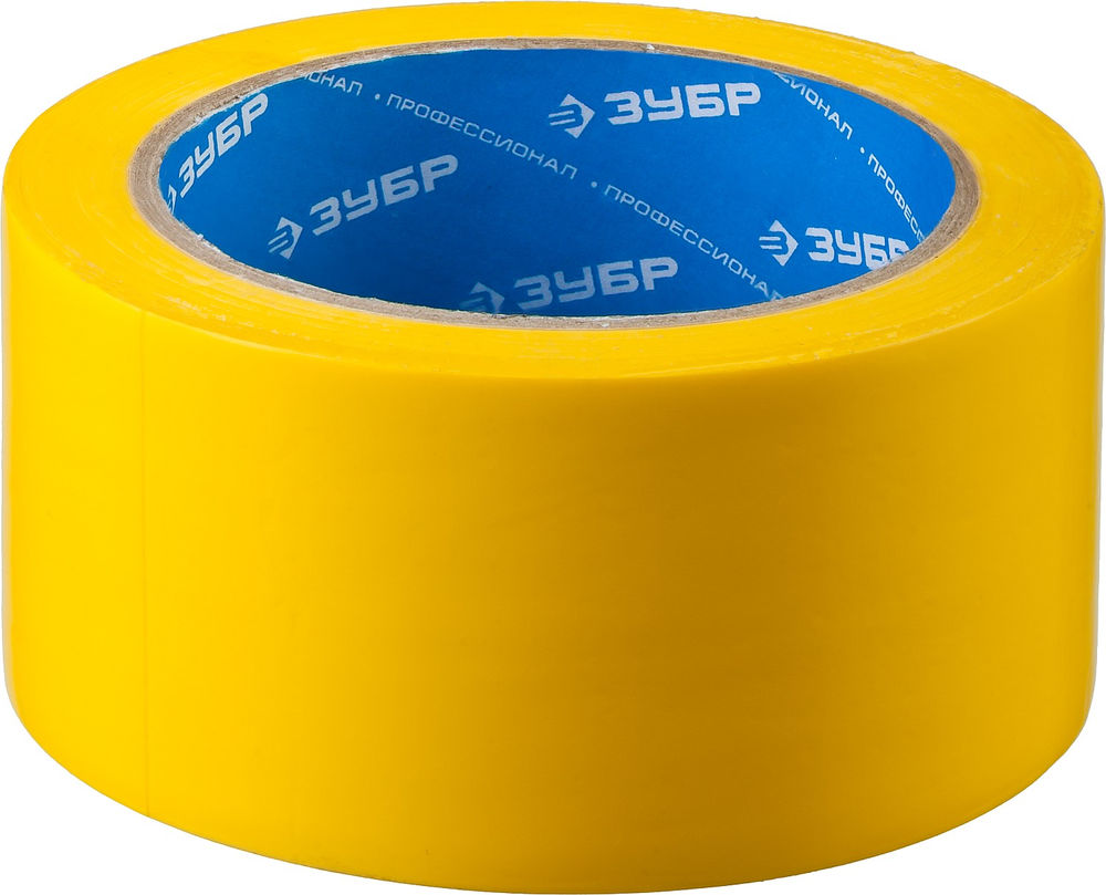 Лента клейкая разметочная 50 мм, 25 м, желтая ЗУБР Профессионал 12243-50-25