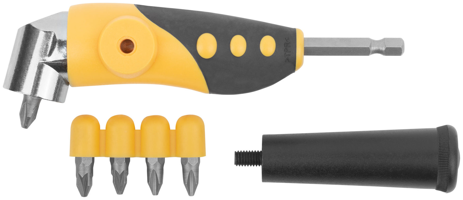 Адаптер угловой металлический прорезиненный 105 градусов (37853)