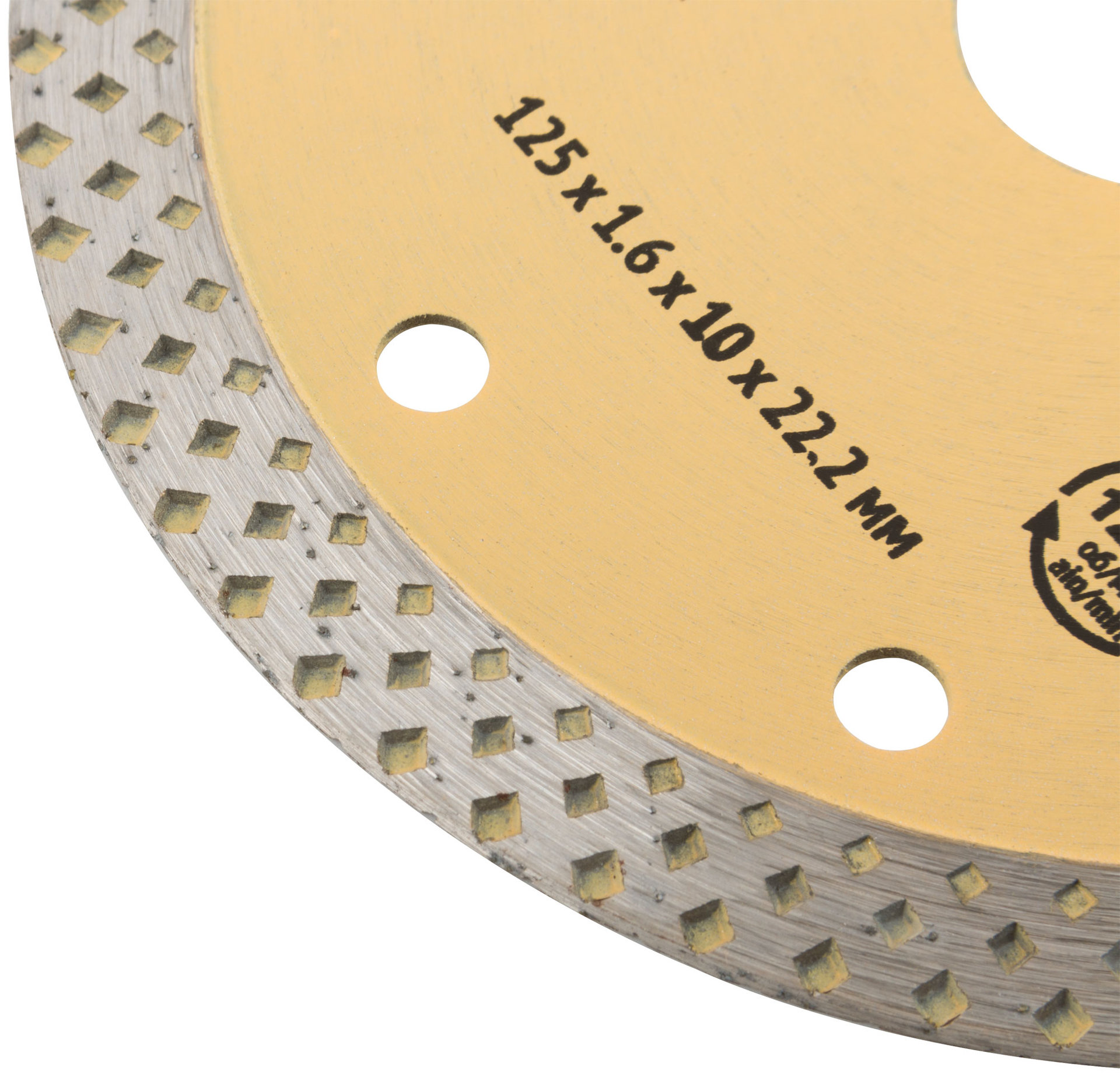 Диск отрезной алмазный Универсал-Плюс (сухая и влажная резка) 125х1,6х10х22,2 мм (37437)