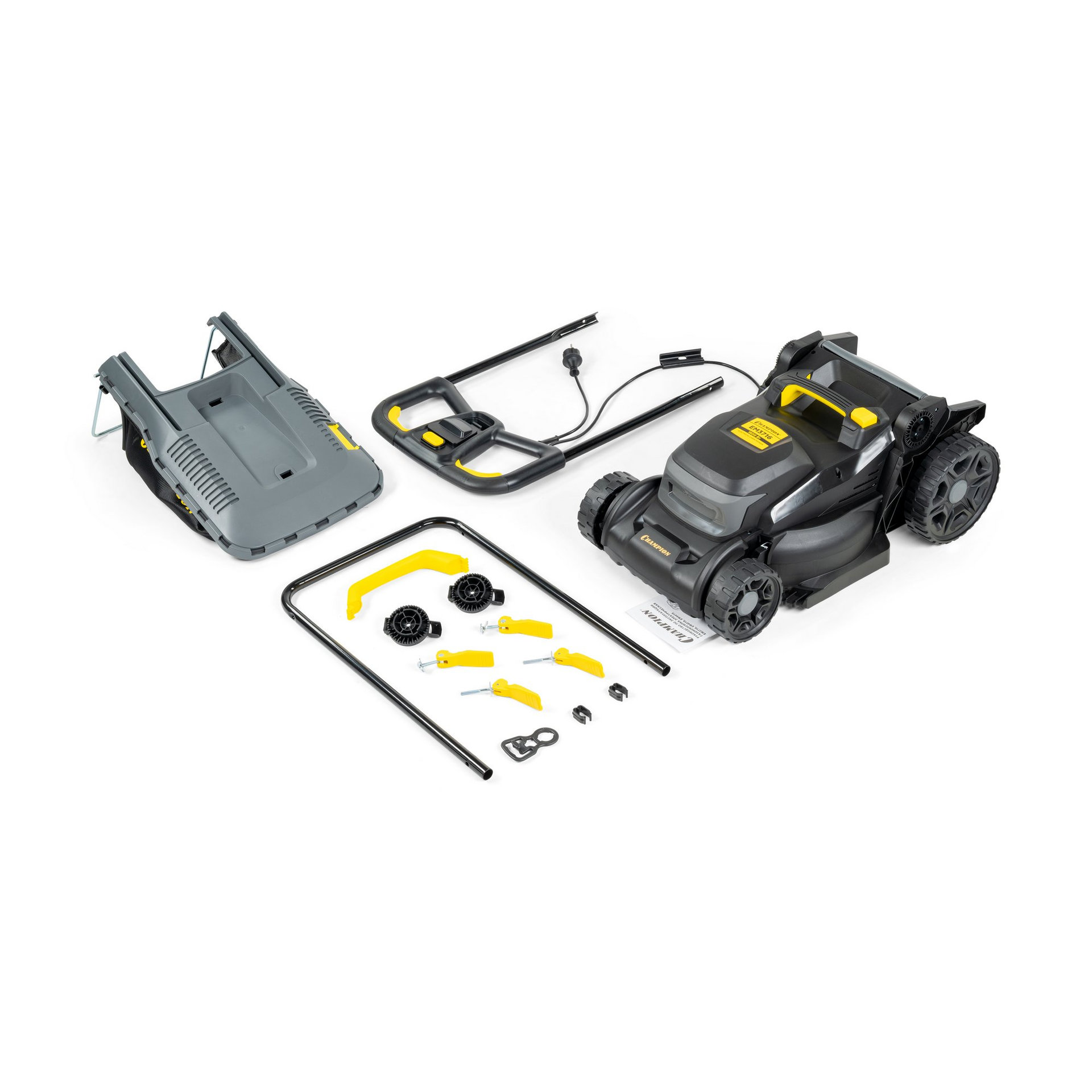 Газонокосилка эл. CHAMPION EM3716 (1,6 кВт травосб. 40л ширина 370мм 25-75мм, 14.1кг) (EM3716)