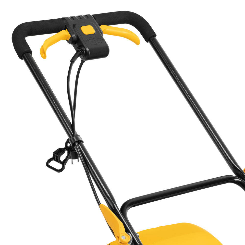 Газонокосилка электрическая GMC-1800, шир. 38см, 1800 Вт, 6 уров., травосб. 35 л Denzel (96629)