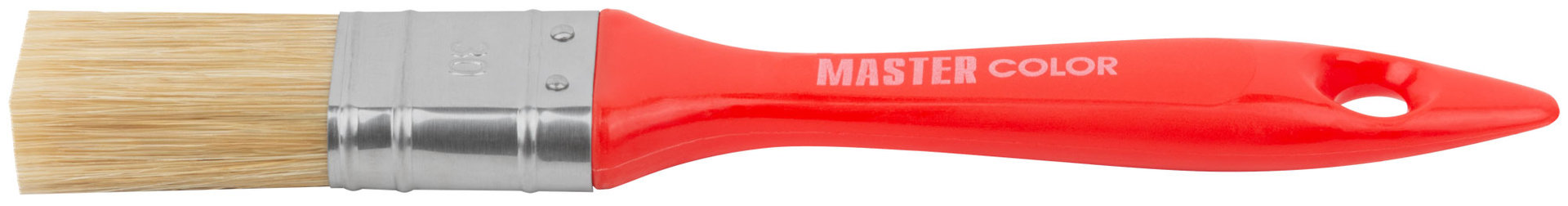 Кисть флейцевая, толщ. 12 мм, 70% ПБT/30% светлая натур. щетина, нерж.обжим, пласт. ручка, ширина 30 мм (30-0121)