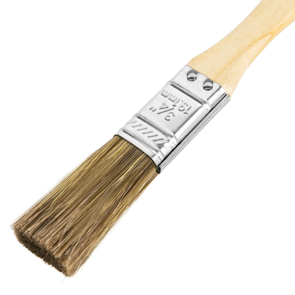 Кисть плоская Евро 3/4, смешанная щетина, деревянная ручка MTX (83076)