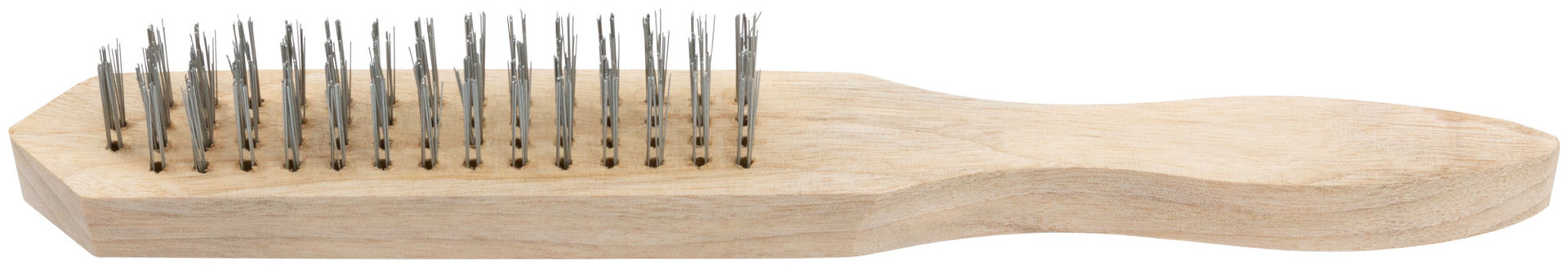 Корщетка с деревянной ручкой 4-х рядная (38404)