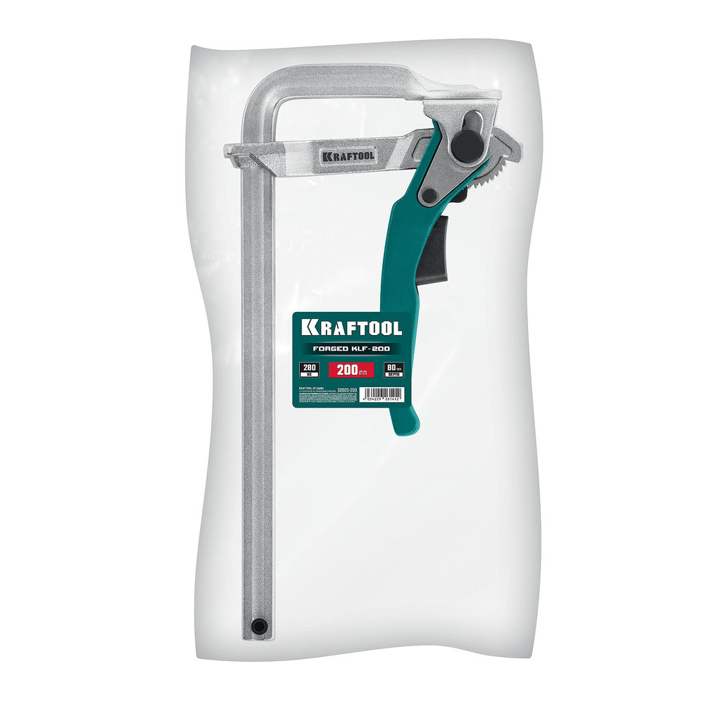 Струбцина быстрозажимная KLF-200, 200/80 мм KRAFTOOL 32020-200