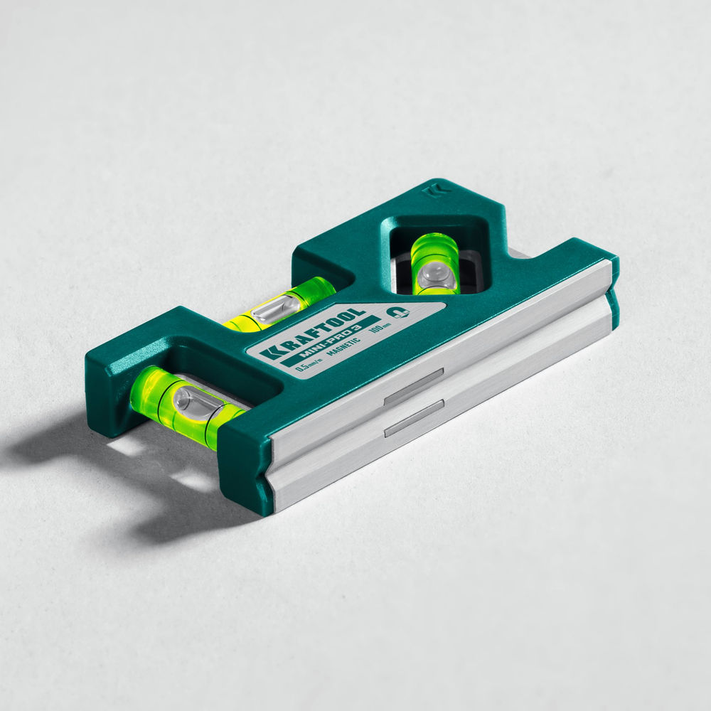 Магнитный компактный уровень Mini-Pro 3, 100 мм KRAFTOOL 34861-010