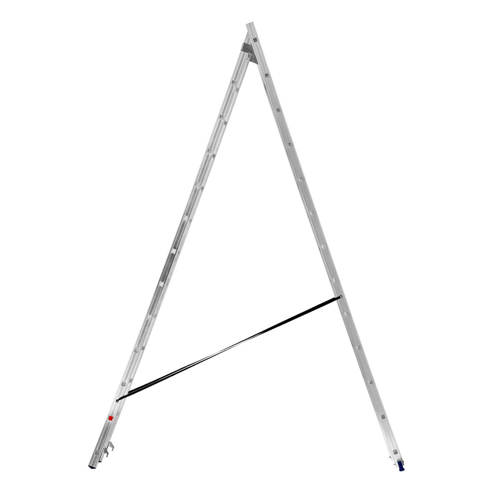 Лестница, 2 х 13 ступеней, алюминиевая, двухсекционная, Сибртех (97913)