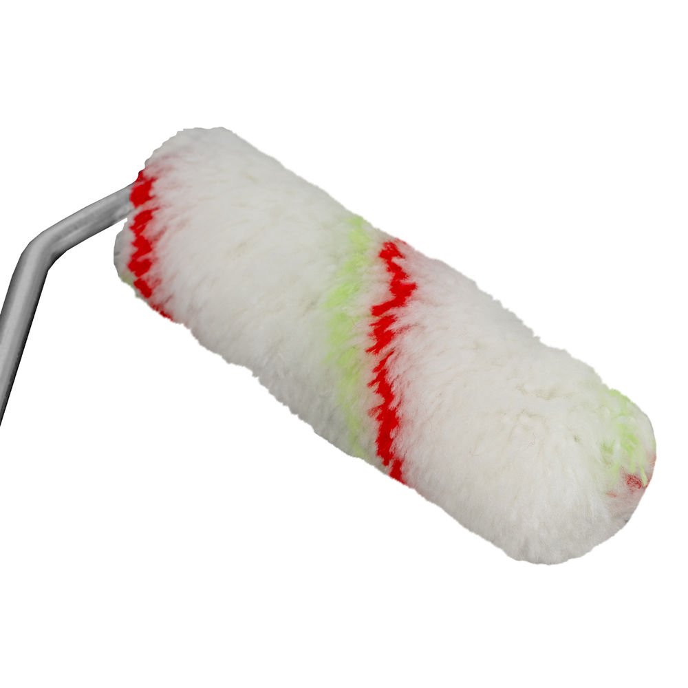 Мини-валик в сборе Эмали, 110 мм, ворс 12 мм, D 16 мм, D ручки 6 мм, полиамид, полиакрил Сибртех (80584)