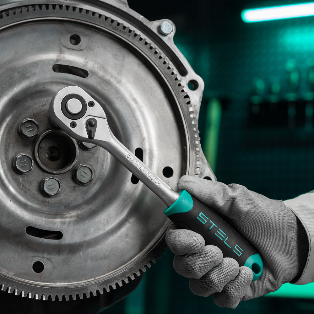 Набор инструментов, 1/2, CrV, пластиковый кейс 31 предмет Stels