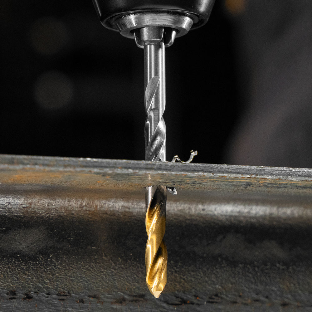 Набор сверл по металлу, 2-8мм, Р6М5-TiN, Golden Tip, 6 шт Denzel (723000)