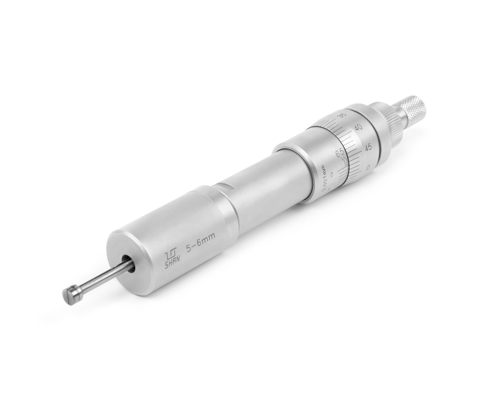 Нутромер микрометрический 3-точечный 5-6 0,001 у/к SHAN