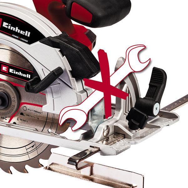 Пила циркулярная акк.Einhell PXC TE-CS 18/165-1 Li 18В,165х20мм,пропил 54м,под направл,без АКК и ЗУ (4331207)