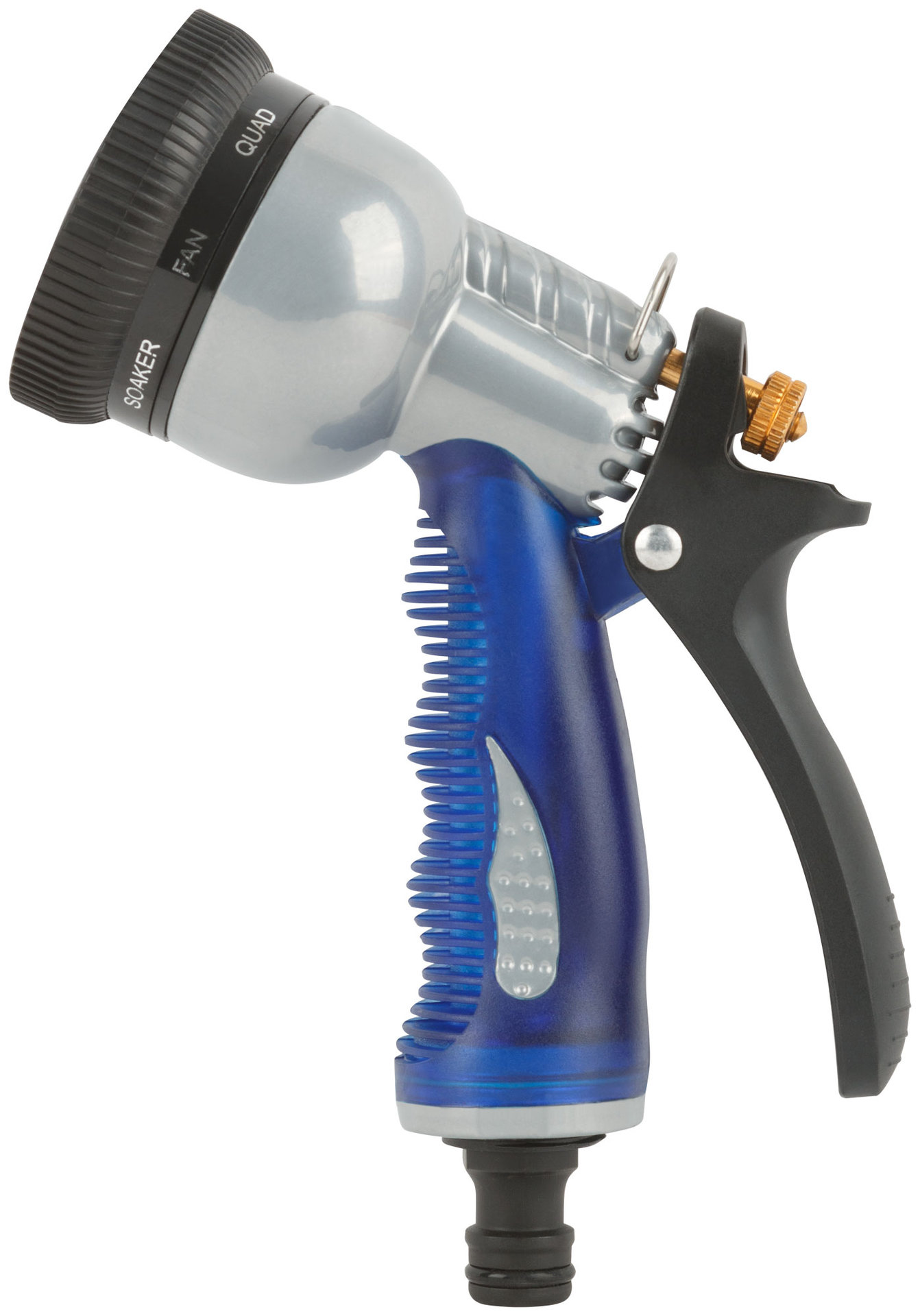 Пистолет для полива, 8 режимов, синий Профи 170 мм (77306)