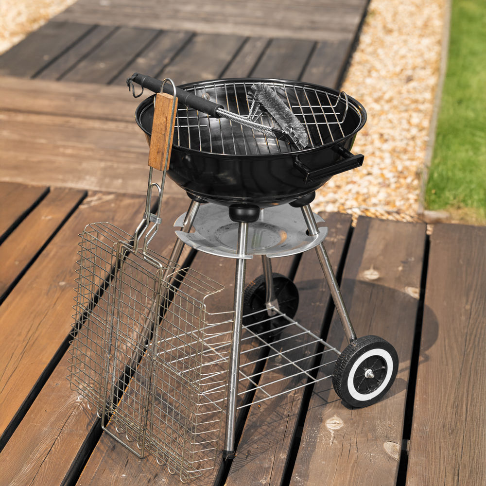 Щетка для чистки гриля 46,5 см, 2 в 1 (щетка, скребок) Camping Palisad (69702)