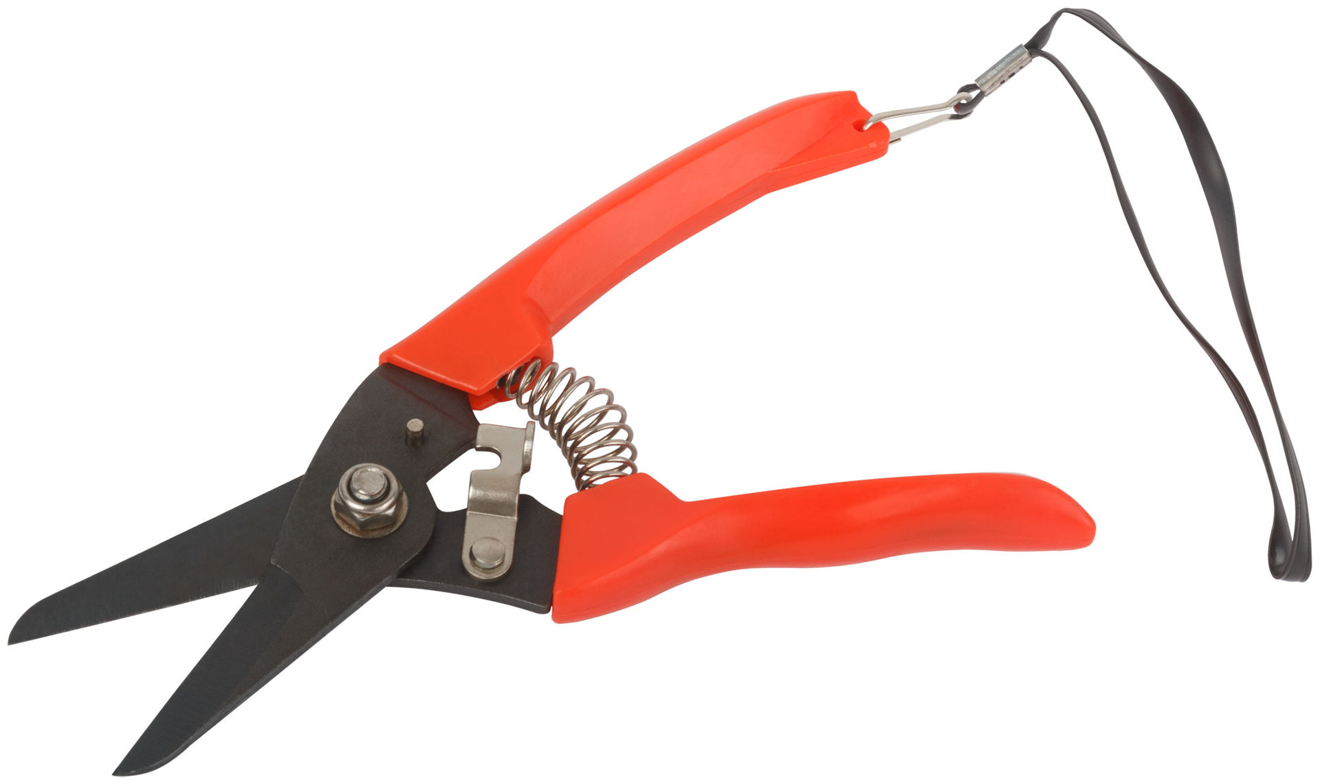 Секатор садовый, режущие кромки внахлест, пластиковые ручки 175 мм (76262)