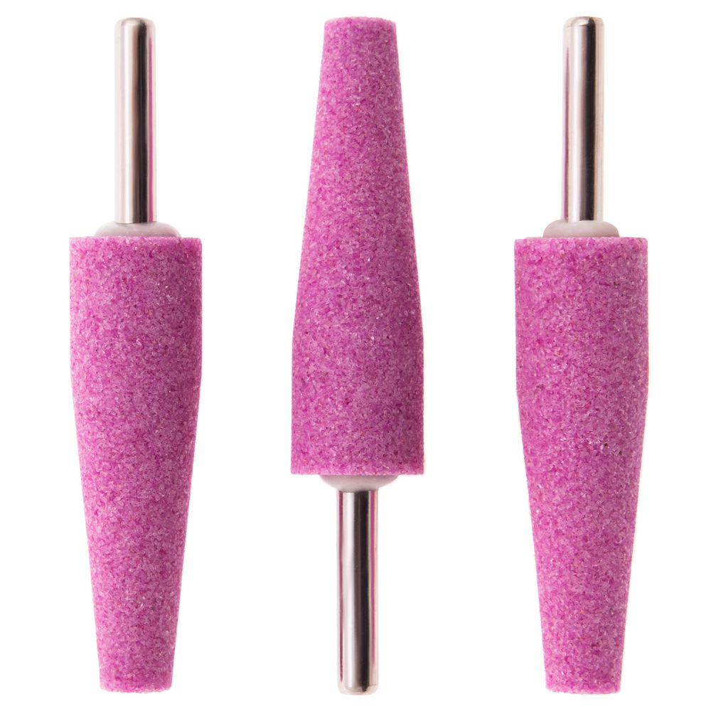 Шарошка абразивная, конус удлиненный, 19 x 60 x 6 мм, F46, 3 шт Matrix (76001)