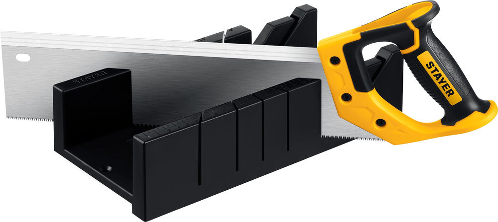 Стусло пластиковое с пилой 100 х 52 мм, 350 мм Professional STAYER 15395-35_z01