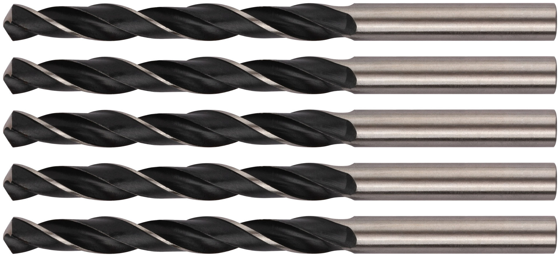 Сверла по металлу HSS черненые 8,0x117 мм (5 шт.) (33580)