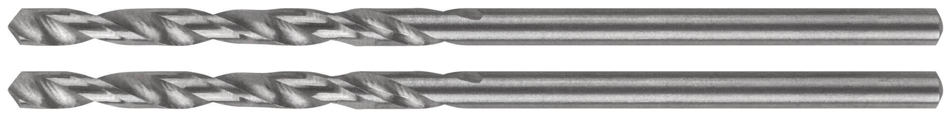 Сверла по металлу HSS в блистере, угол заточки 118°, 2,0 x 49 мм (2 шт.) (35503М)