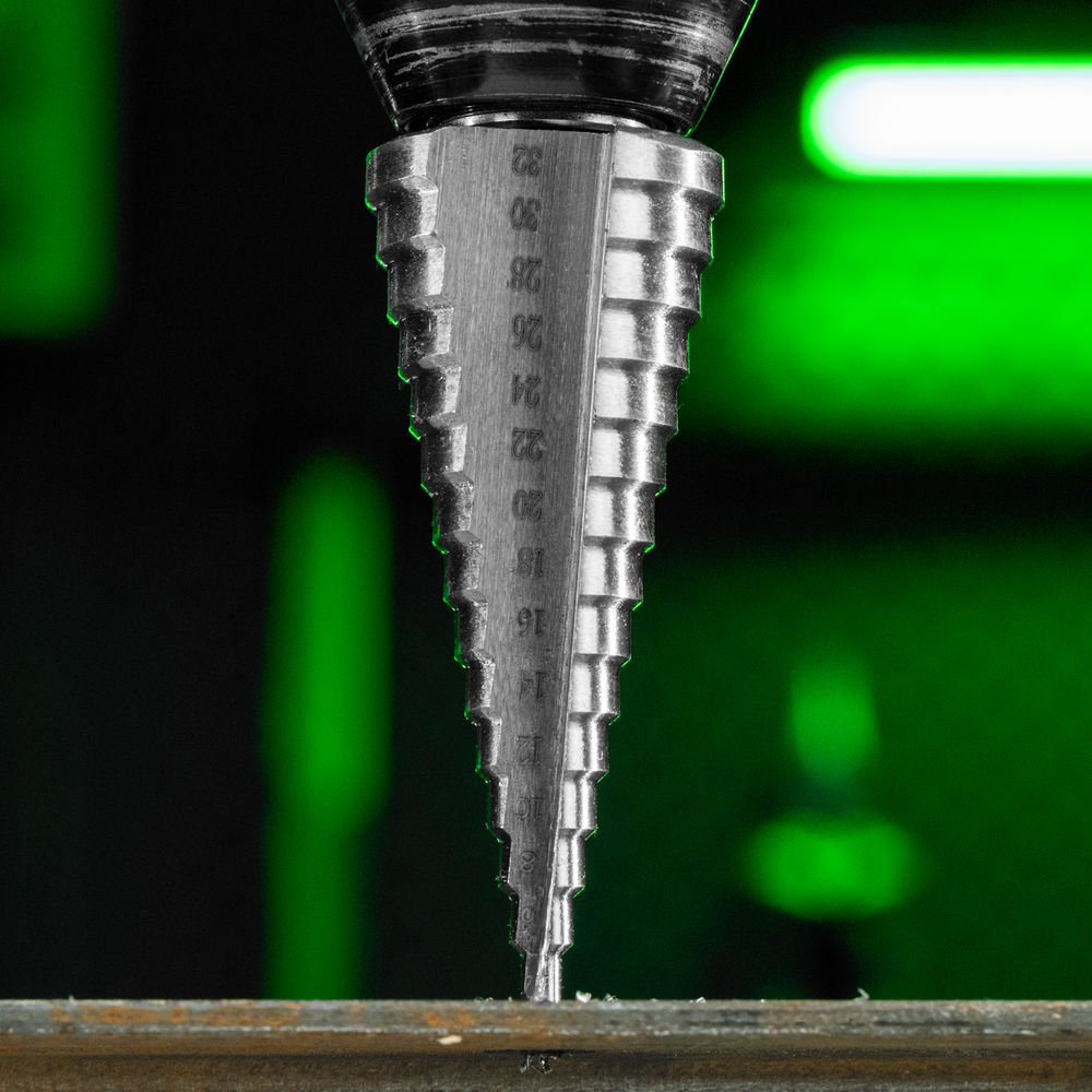 Сверло ступенчатое по металлу, 4-6-8-10-12-14-16-18-20-22-24-26-28-30-32 мм, 4241 Сибртех (723015)