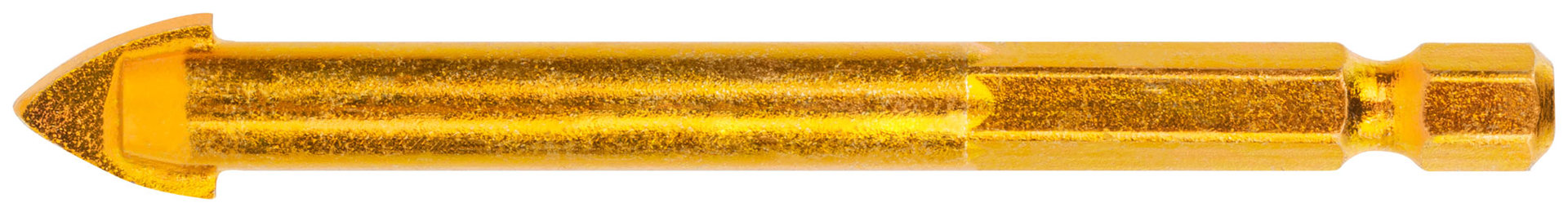 Сверло универсальное по кафелю, стеклу, керамограниту, бетону, кирпичу, шестигранный U-хвостовик под биту, 10х80 мм (35186)