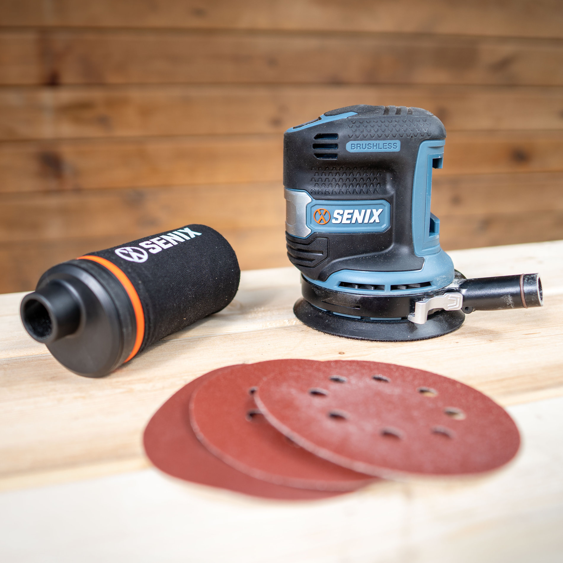 Орбитальная (эксцентриковая) шлифмашина, бесщ.дв., 125 мм, без АКБ и ЗУ X2 20В