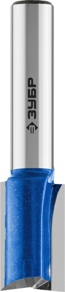 Фреза пазовая прямая 12?19 мм с нижними подрезателями хвостовик 8 мм ЗУБР Профессионал 28755-12-19