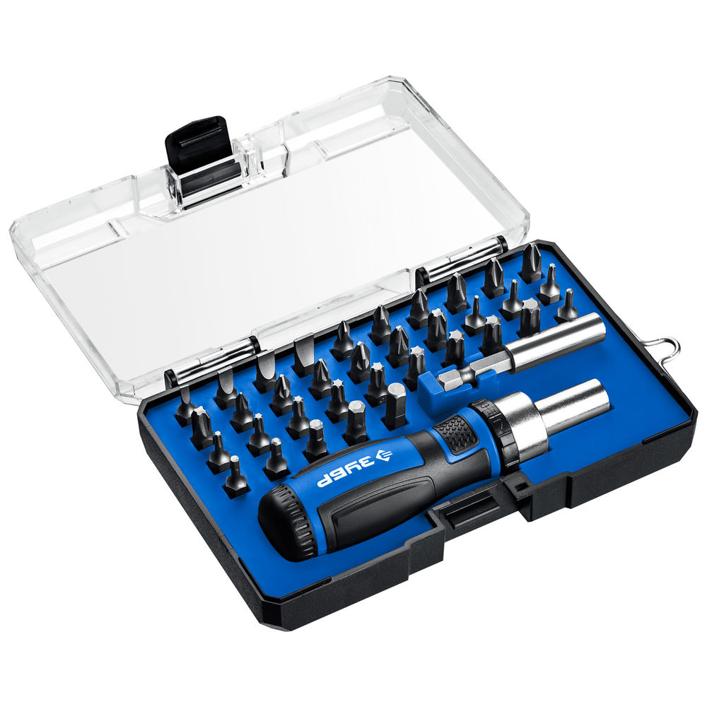 Реверсивная отвертка с насадками Компакт-37, 37 предм. ЗУБР Профессионал 25164-H37_z01