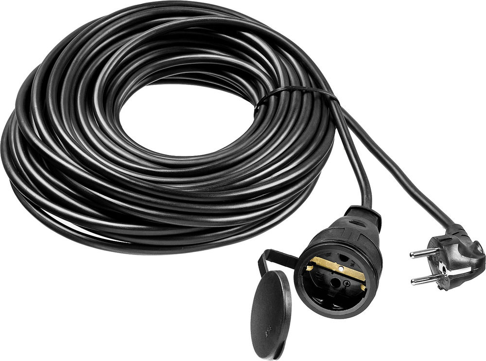 Удлинитель-шнур силовой ПВС 3 x 1.5 мм2 20 м 3500 Вт IP44 ЗУБР ПВС-315-Ш Профессионал 55020-20