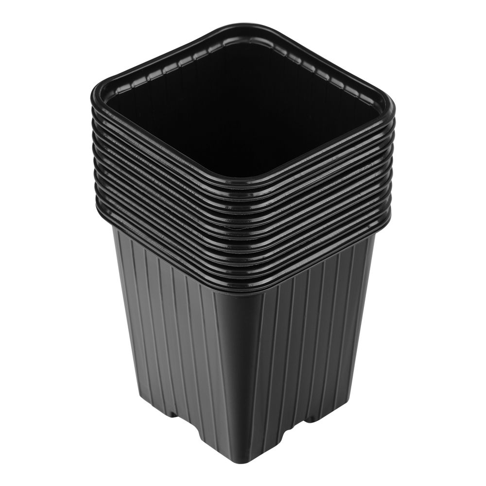 Горшочек для рассады, 90 х 90 х 95 мм, полистирол, 10 шт, (64341)