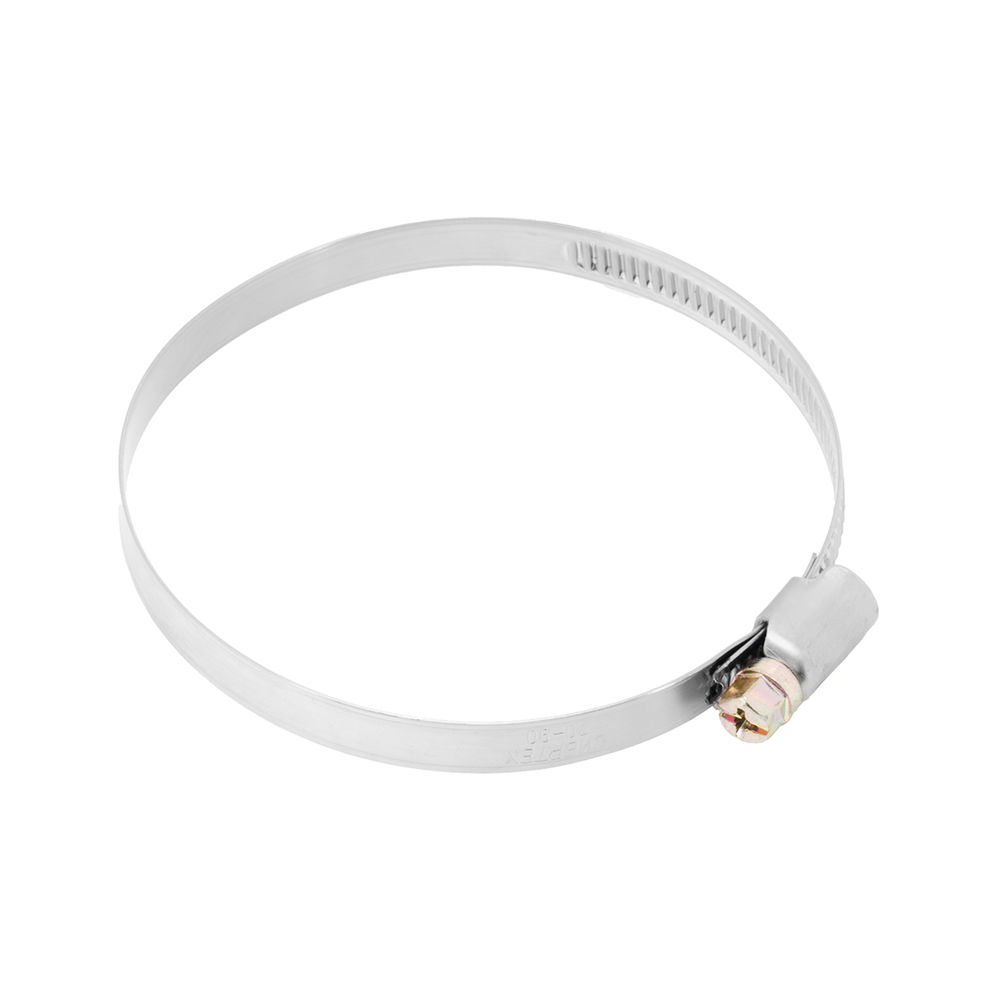 Хомуты нержавеющая сталь, Стандартное болтовое крепление 70-90 мм, 25 штук в упаковке, ширина 9 мм Сибртех (47586)