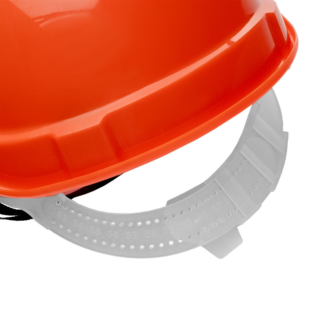 Каска защитная из ударопрочной пластмассы, оранжевая Сибртех (89113)