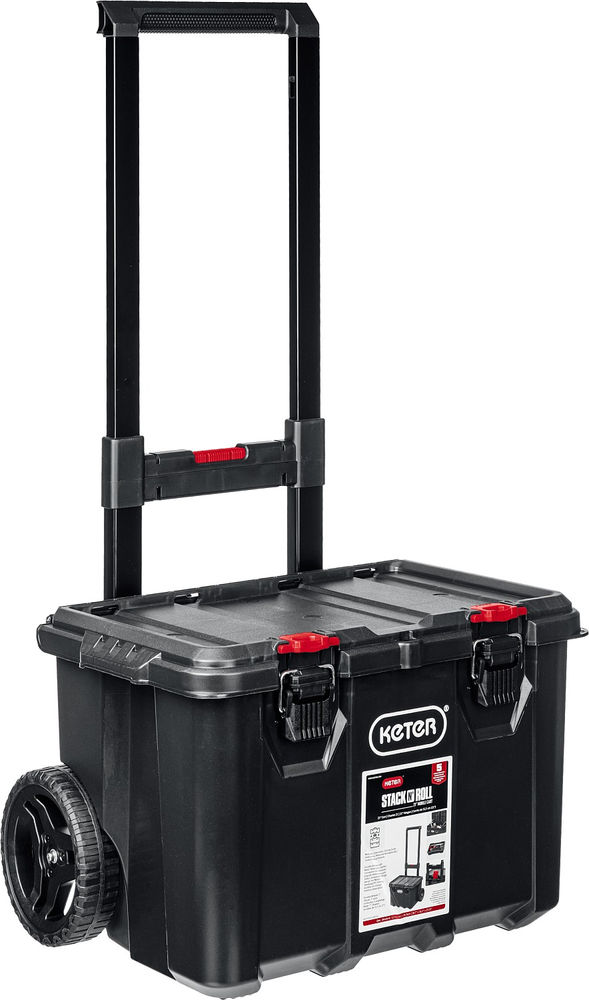 Ящик-тележка пластиковый 525 х 411 х 560 мм (21) на колесах STACKNROLL KETER 38397