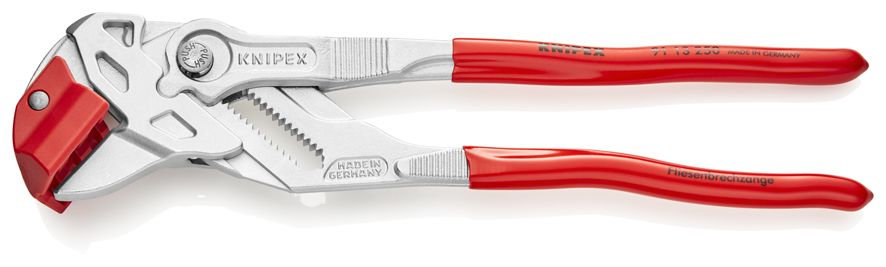 Клещи для разлома плитки / керамогранита, 250 мм, хром, обливные ручки (KN-9113250)