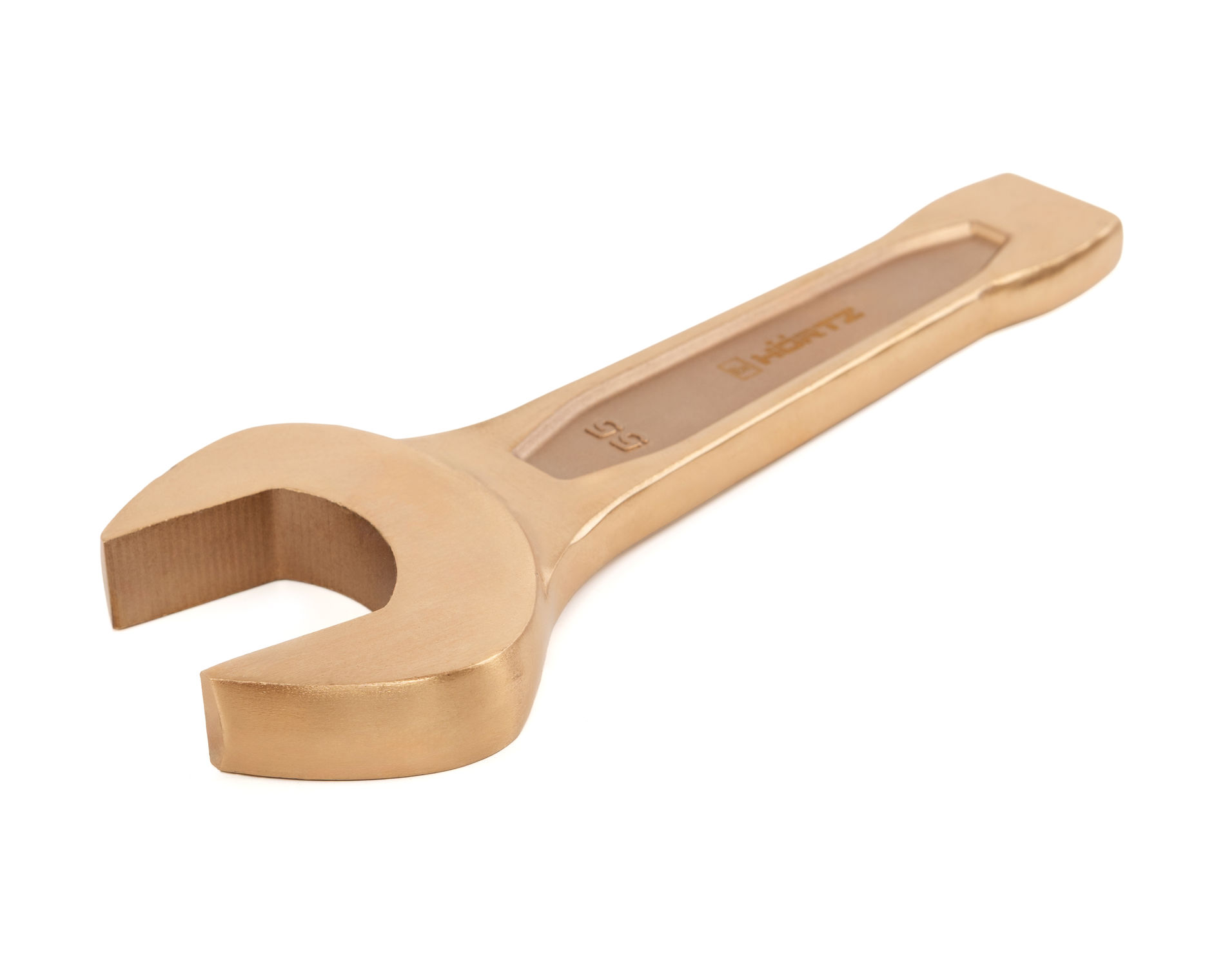 Ключ гаечный рожковый ударный 55 искробезопасный сплав BeCu, HORTZ