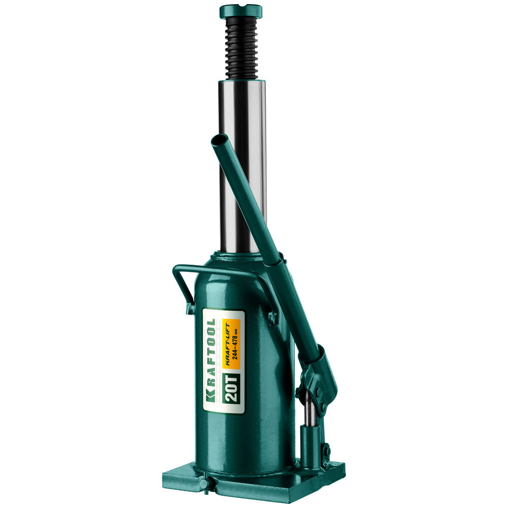 Домкрат бутылочный гидравлический 20 т, 244 - 478 мм KRAFT-LIFT KRAFTOOL 43462-20
