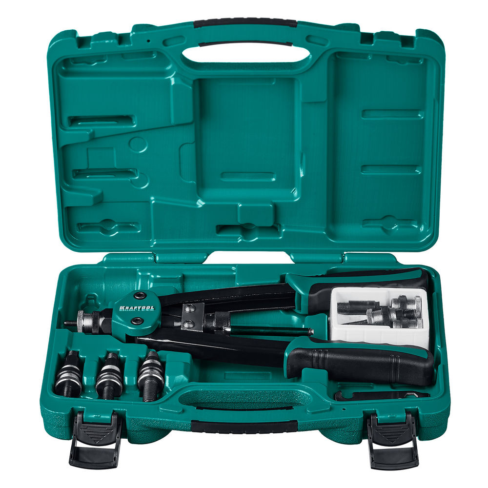 Резьбовой двуручный заклепочник NUT-12, М3–М12, в кейсе KRAFTOOL 31183